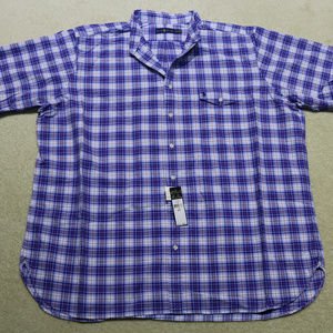 Polo Big & Tall Classic Fit Plaid Cotton Shirt